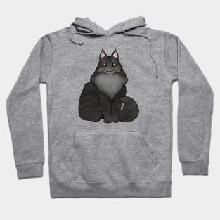 Cat - Maine Coon - Black Hoodie